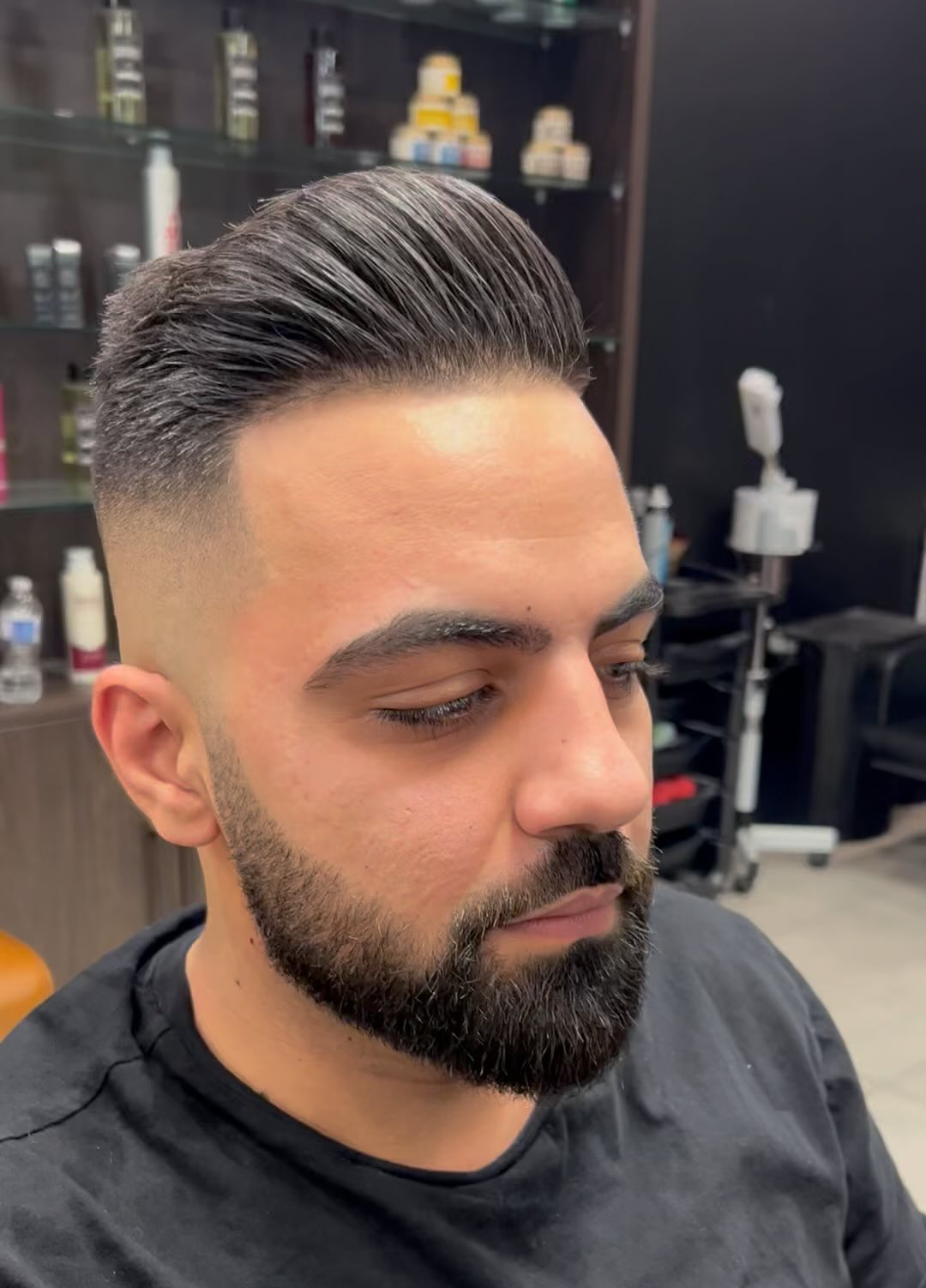 Precision haircut result at Iconic Cuts Barbershop
